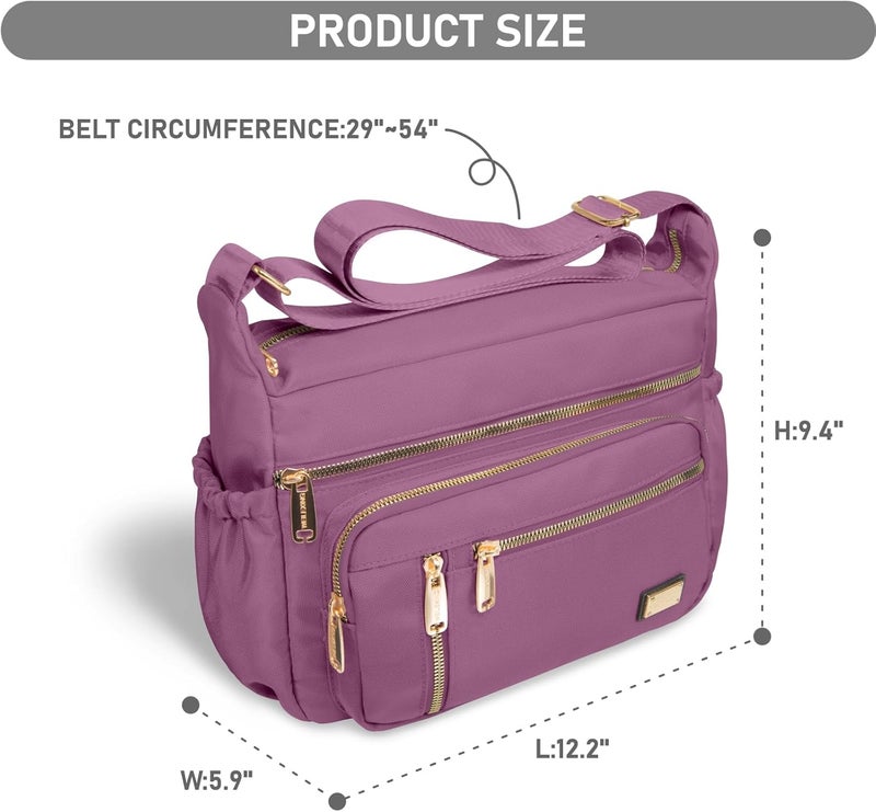 NPBAG Crossbody Bag for Women, Shoulder Purse Handbag Messenger Bag, Trendy Pocketbooks, Waterproof and Multi-Pockets - Image 3